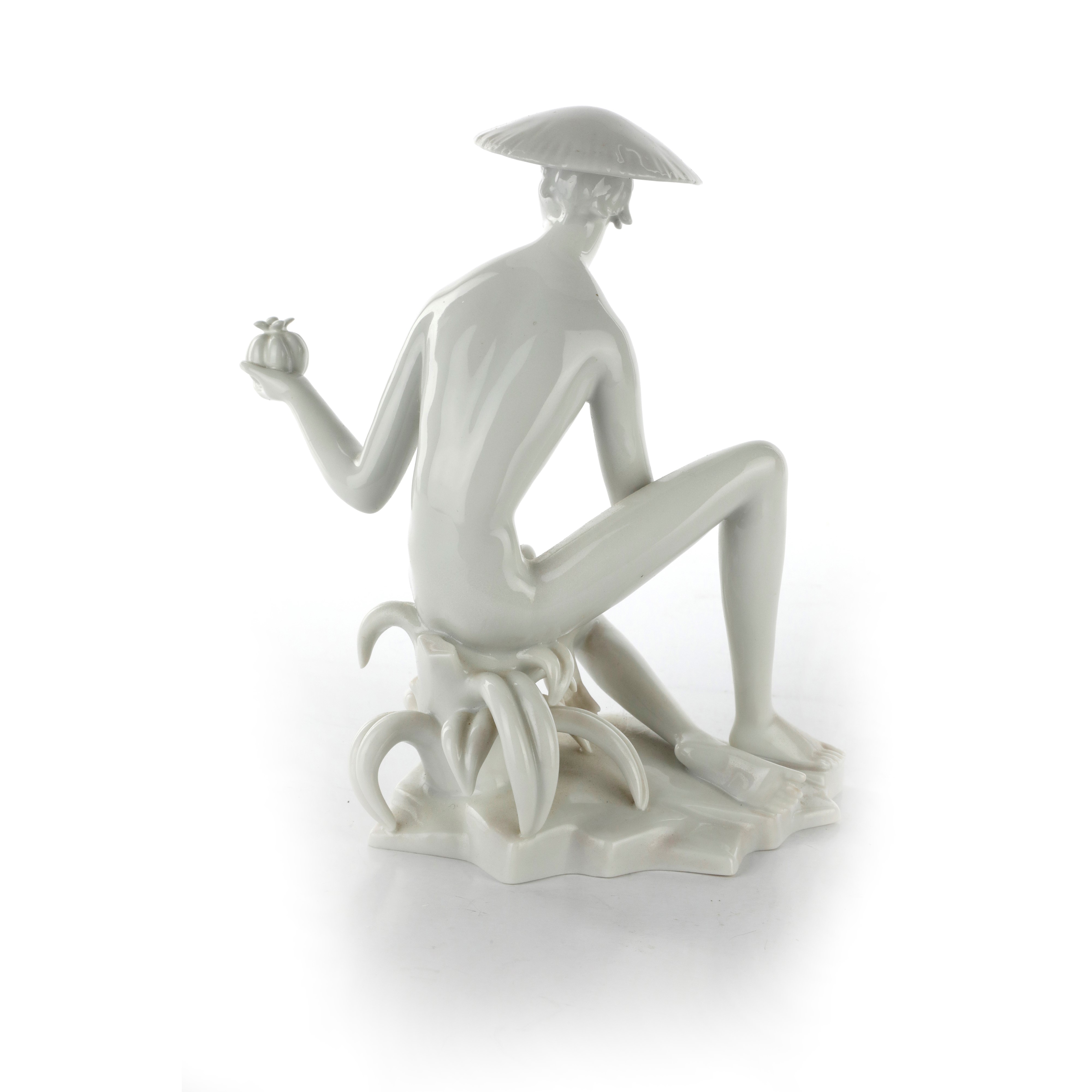 Malaie - Scultura in Volume in Porcellana Bianca