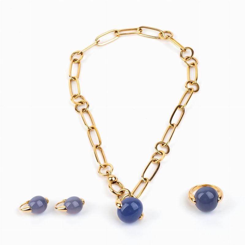 Pomellato, Collezione Luna: Parure Composta da un Girocollo, un Bracciale ed un Paio di Orecchini...