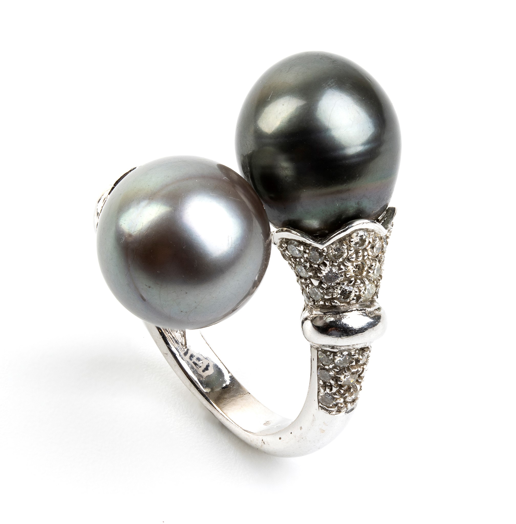 Forever Collection 10.0-11.0 mm Tahitian Pearl and Diamond Ring – Pearl  Paradise