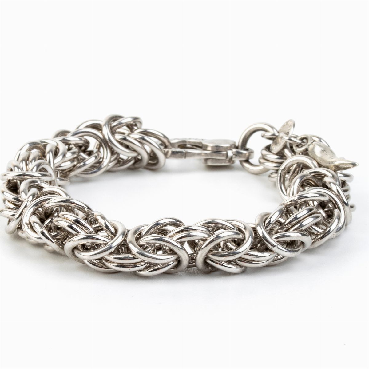 Raspini: Bracciale con Catena a Maglie Intrecciate in Argento