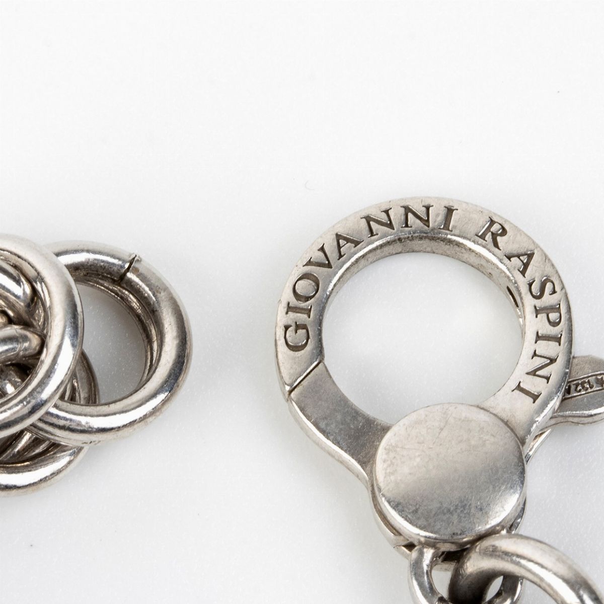 Raspini: Bracciale con Catena a Maglie Intrecciate in Argento