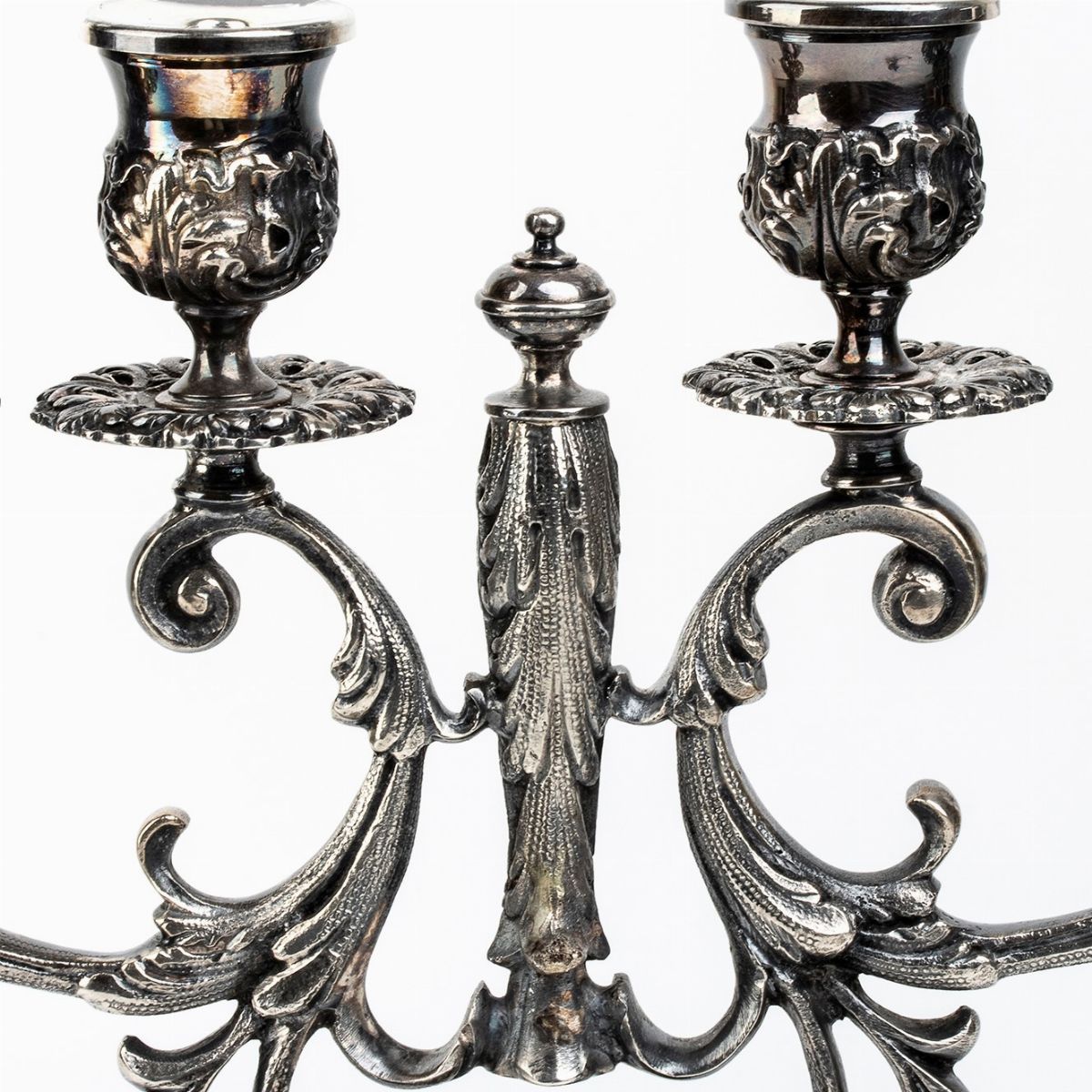 Hanukkiah Italiano in Argento - Argentiere Mario Valle' Milano, Rivenditore Fornari Roma