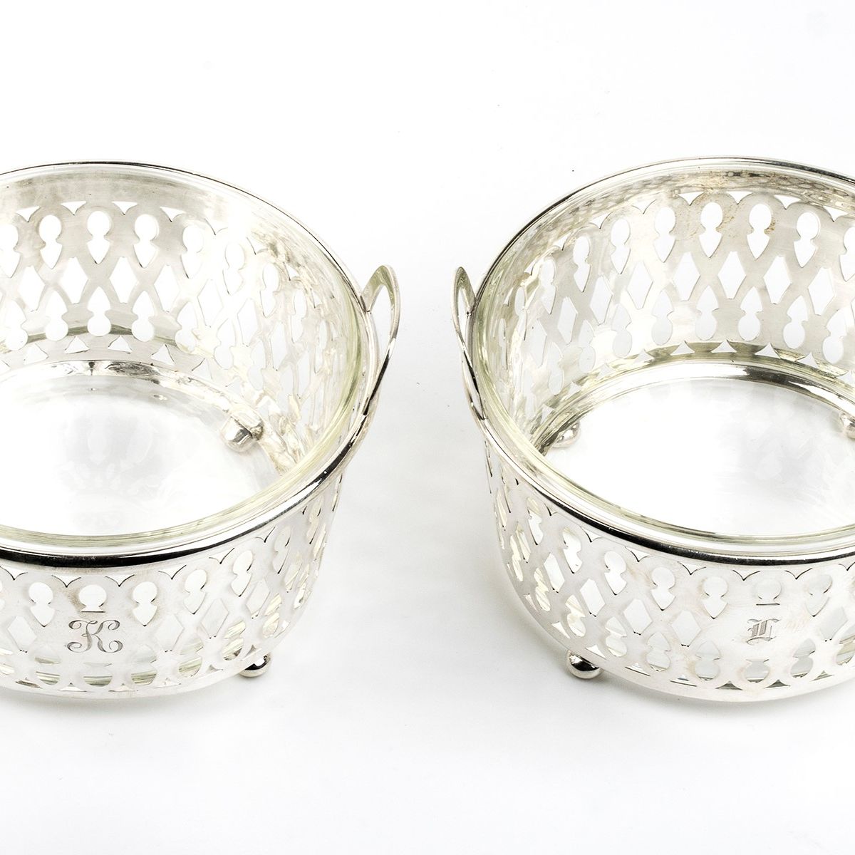 Coppia di Cestini Americani in Argento - Inizio XX Secolo, Argentiere Tiffany & Co.