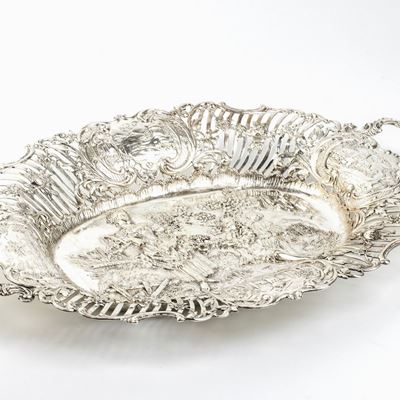 Cestino Tedesco in Argento - Hanau, Inizio XX Secolo, Georg Roth & Co.