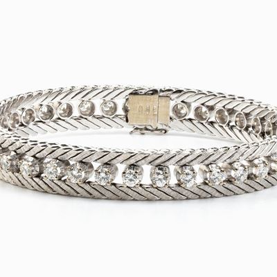 Bracciale in Oro Bianco e Diamanti