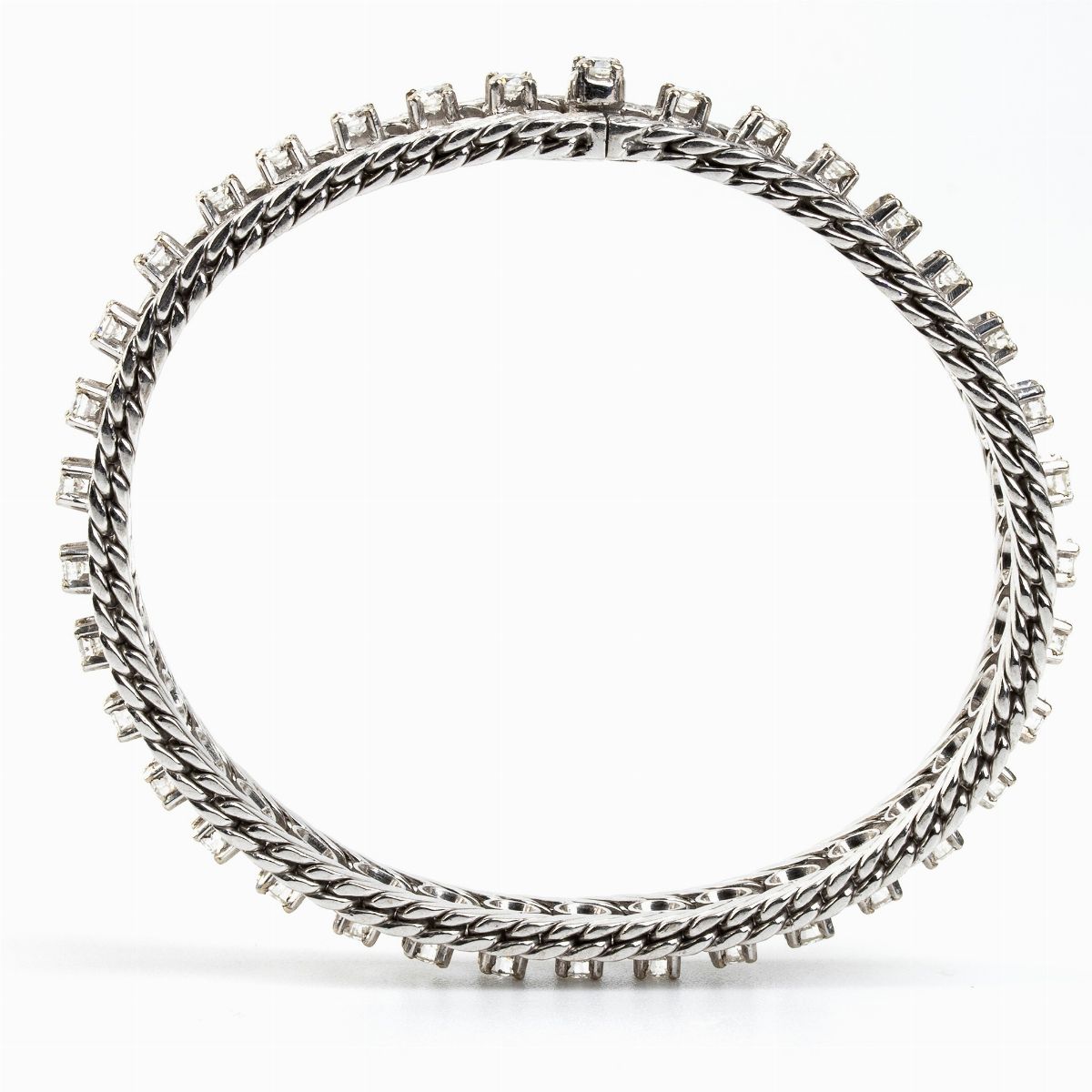 Bracciale in Oro Bianco e Diamanti