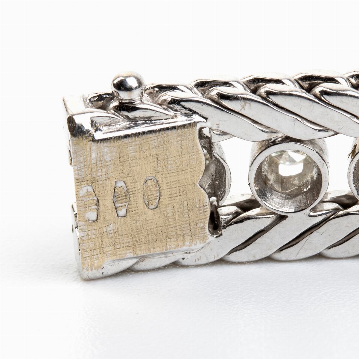 Bracciale in Oro Bianco e Diamanti