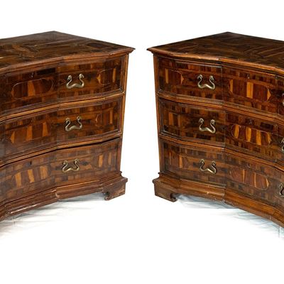 Rara Coppia di Canterani Veneti - Padova, Fine XVII Secolo