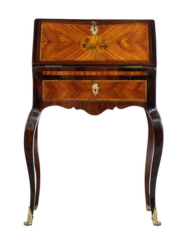 Louis XV  purple ebony  bureau - France, 18th century
