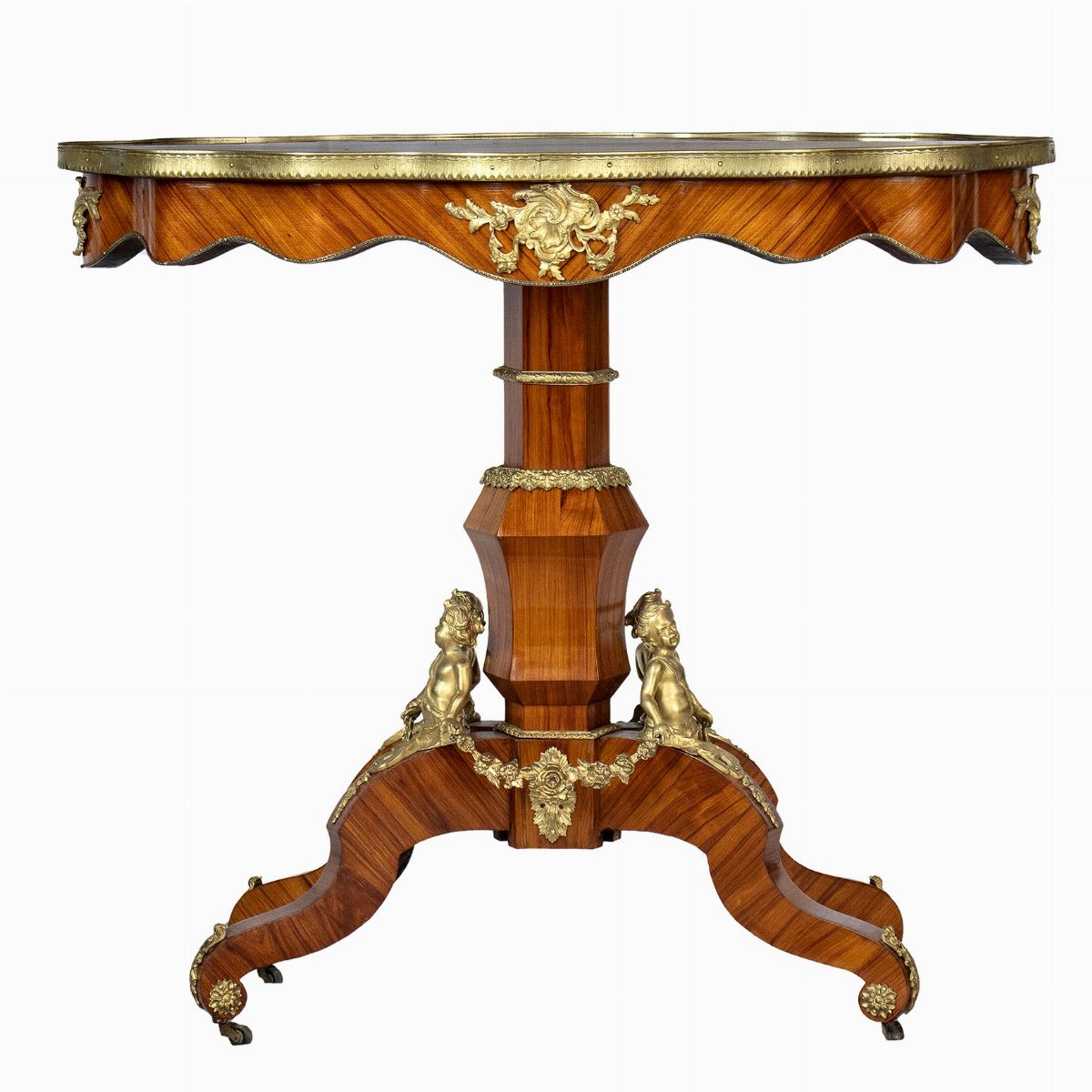 Tavolo da Salotto, Napoleone III in Legno Ebano Viola - Francia, XIX Secolo