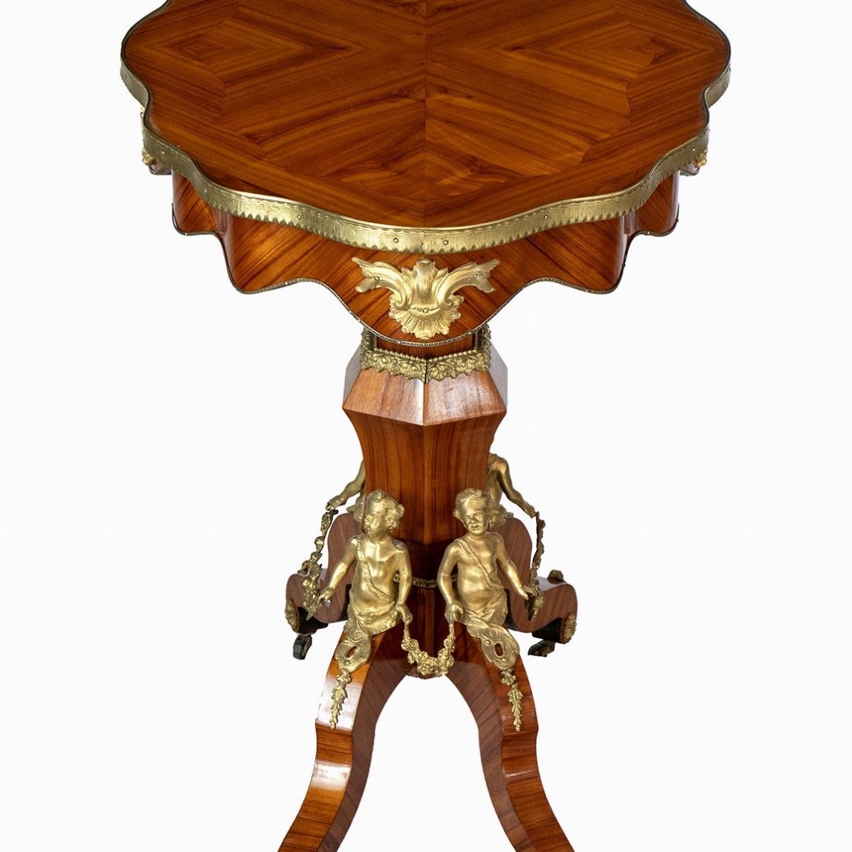 Tavolo da Salotto, Napoleone III in Legno Ebano Viola - Francia, XIX Secolo