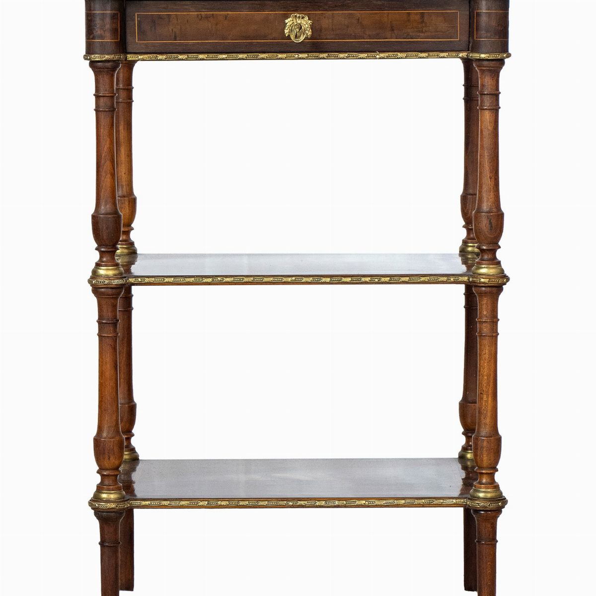 Etargere Napoleone III in Radica di Tuia ed Ebano Viola - XIX Secolo
