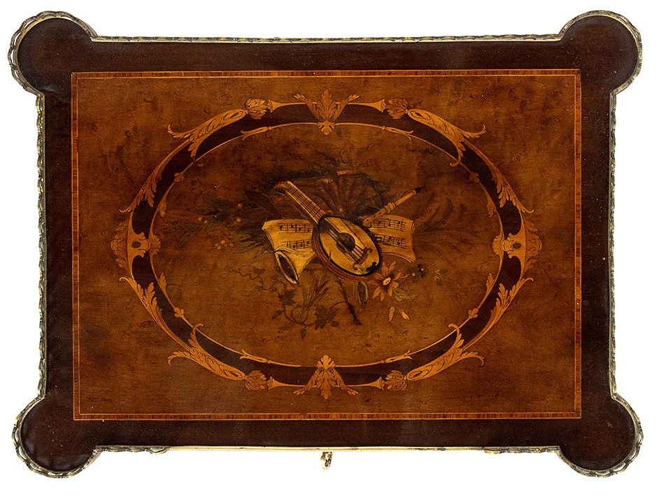 Etargere Napoleone III in Radica di Tuia ed Ebano Viola - XIX Secolo