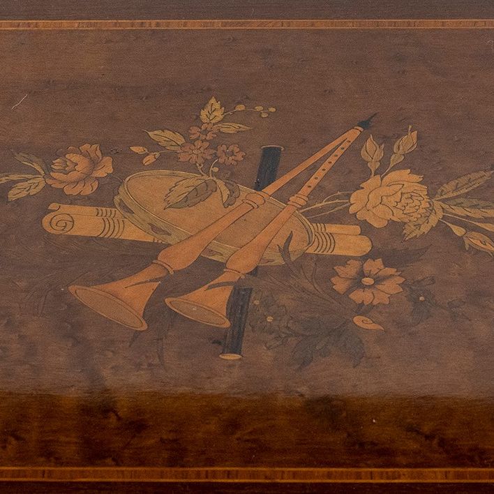 Etargere Napoleone III in Radica di Tuia ed Ebano Viola - XIX Secolo