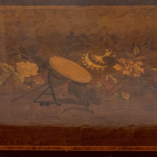 Etargere Napoleone III in Radica di Tuia ed Ebano Viola - XIX Secolo