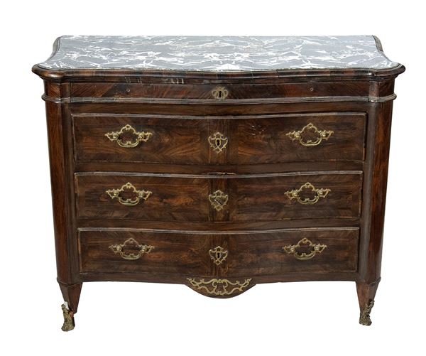 A rosewood chest of drawers - Sicily, 18th century
