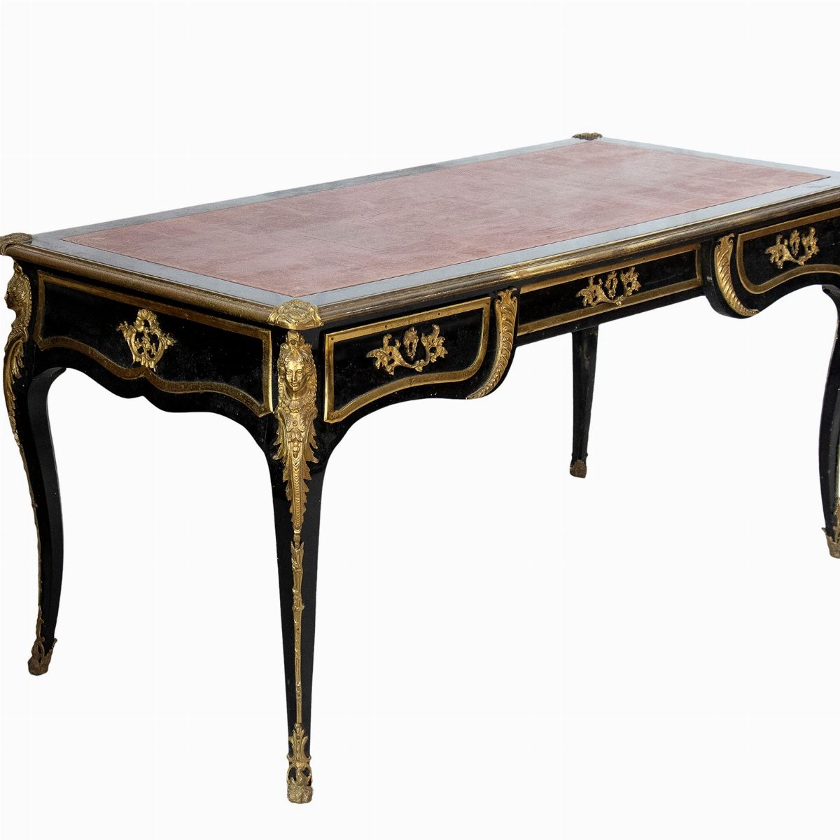 Scrivania Bureau in Legno Ebanizzato - Francia, XIX Secolo