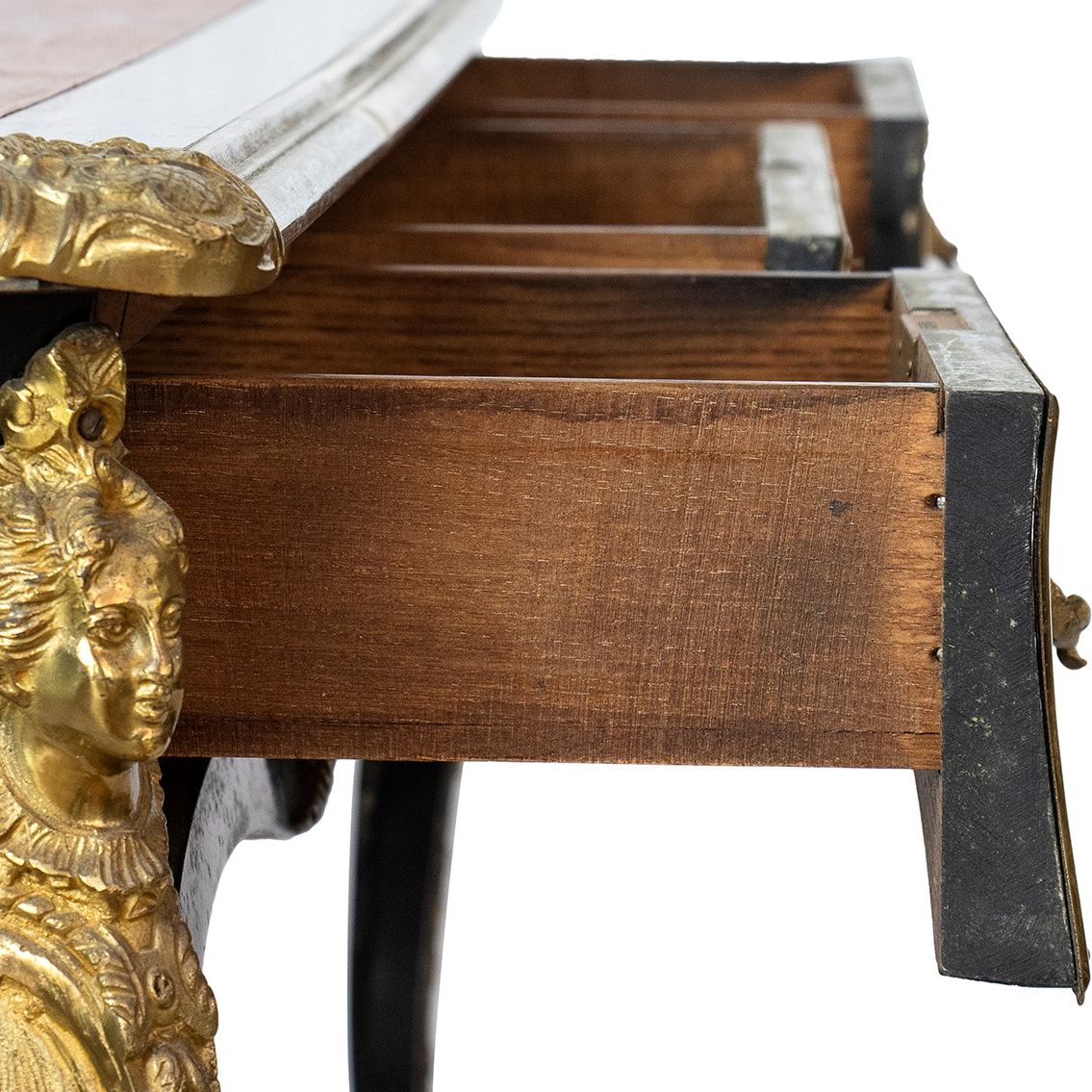 Scrivania Bureau in Legno Ebanizzato - Francia, XIX Secolo