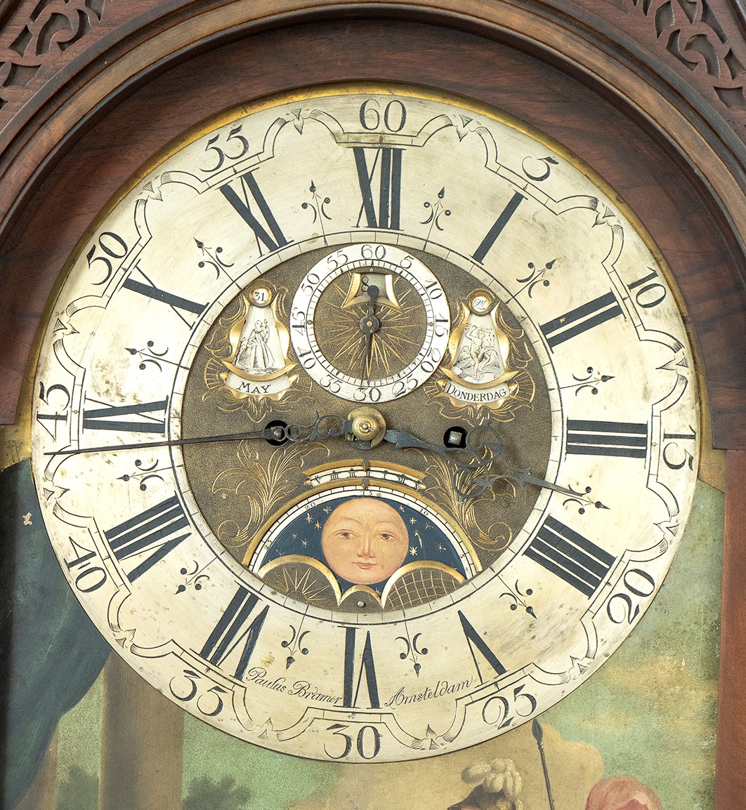 Orologio a Torre - Olanda, Amsterdam, Firmato Paulus Bramer (1730-1760 Circa)