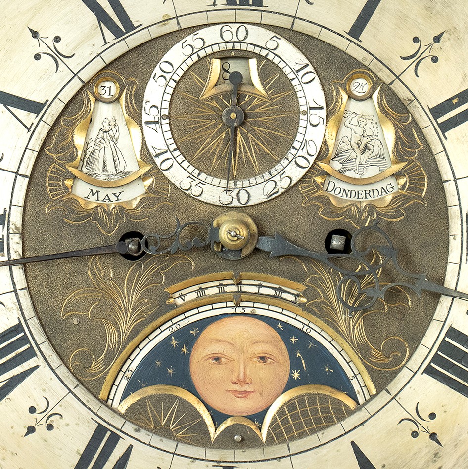 Orologio a Torre - Olanda, Amsterdam, Firmato Paulus Bramer (1730-1760 Circa)