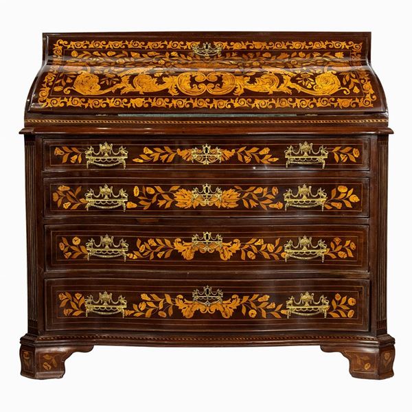Charles X mahogany Bureau - Holland, 19th century
