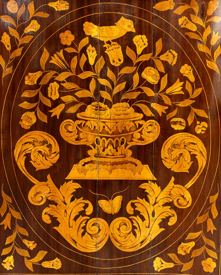 Ribalta Carlo X in Mogano - Olanda, XIX Secolo