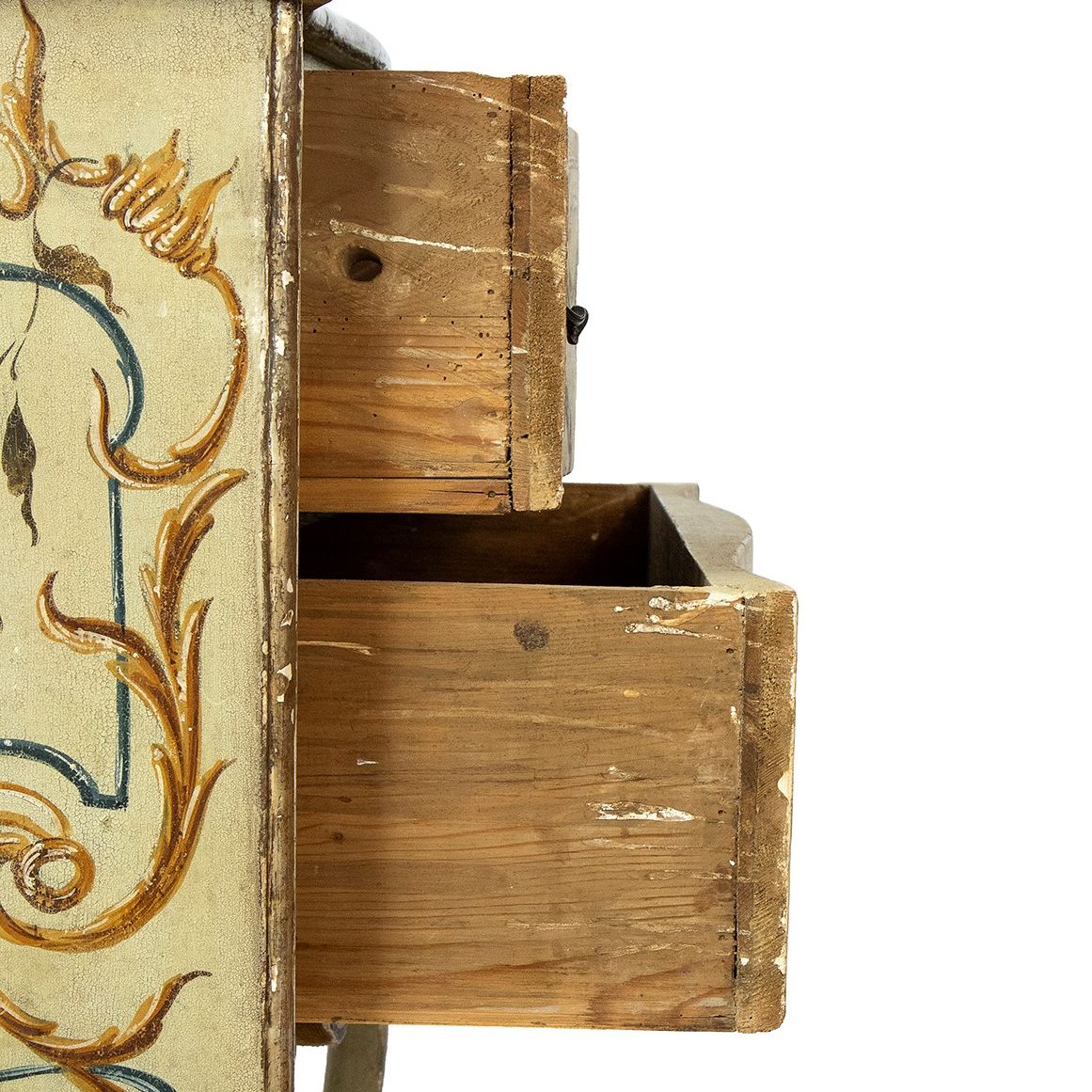 Cassettone Luigi XVI Laccato e Dipinto - Lombardo-veneto, XVIII Secolo