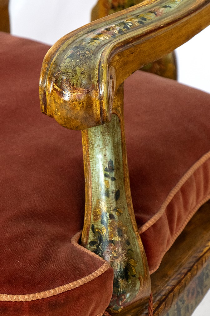 Coppia di Poltrone Luigi XVI - Venezia XVIII Secolo