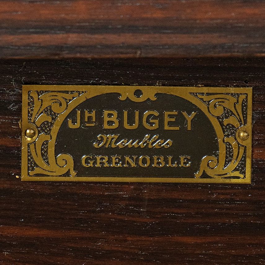 Bureau a Cilindro - Francia, Grenoble, Inizio XX Secolo, Firmata Jh Bugey