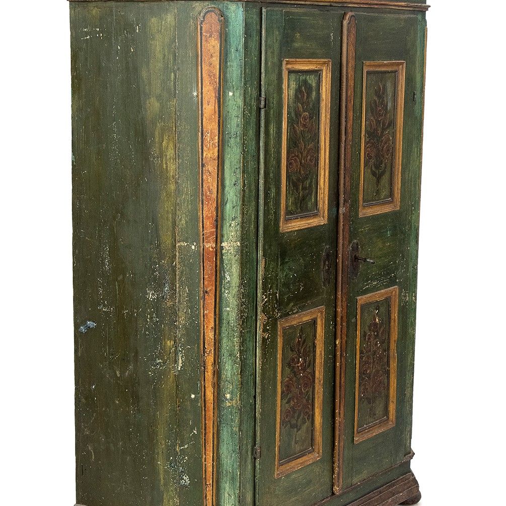 Armadio Laccato e Dipinto - Tirolo, XVIII Secolo