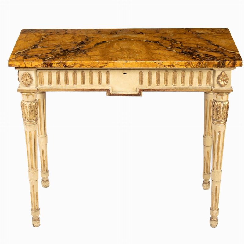 Console Laccata e Dorata - Venezia, XVIII Secolo