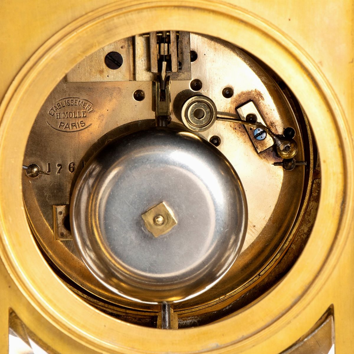 Orologio da Appoggio in Bronzo - Francia, Parigi, Fine XVIII, Firmato Lepin