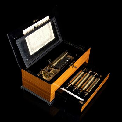 Scatola Musicale Carillon - Svizzera, Sainte-croix, XX Secolo, Firmata Rouge