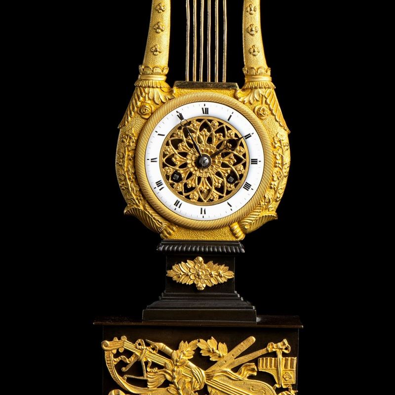 Orologio a Lira - Francia, Primo Quarto del XIX Secolo
