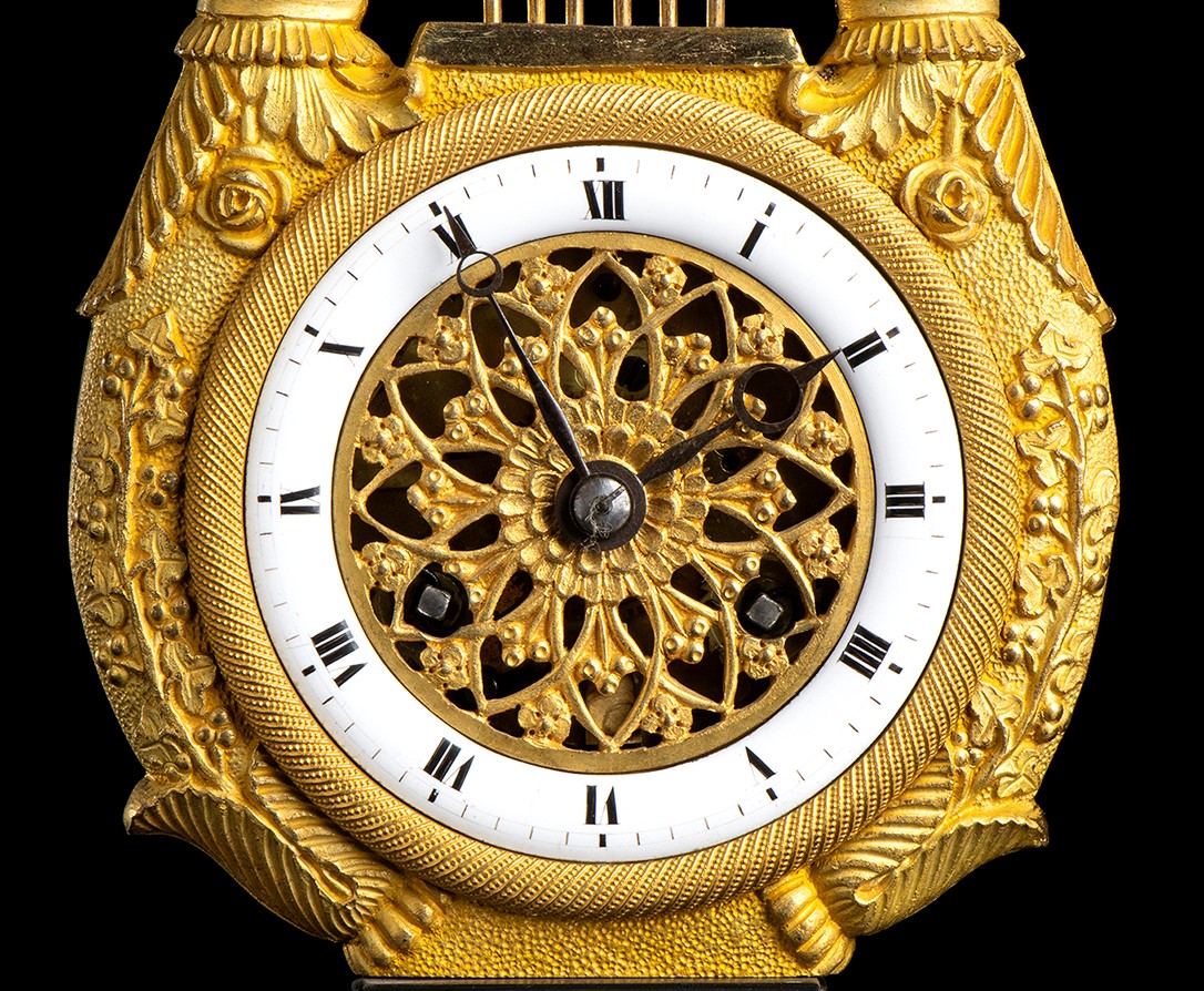 Orologio a Lira - Francia, Primo Quarto del XIX Secolo