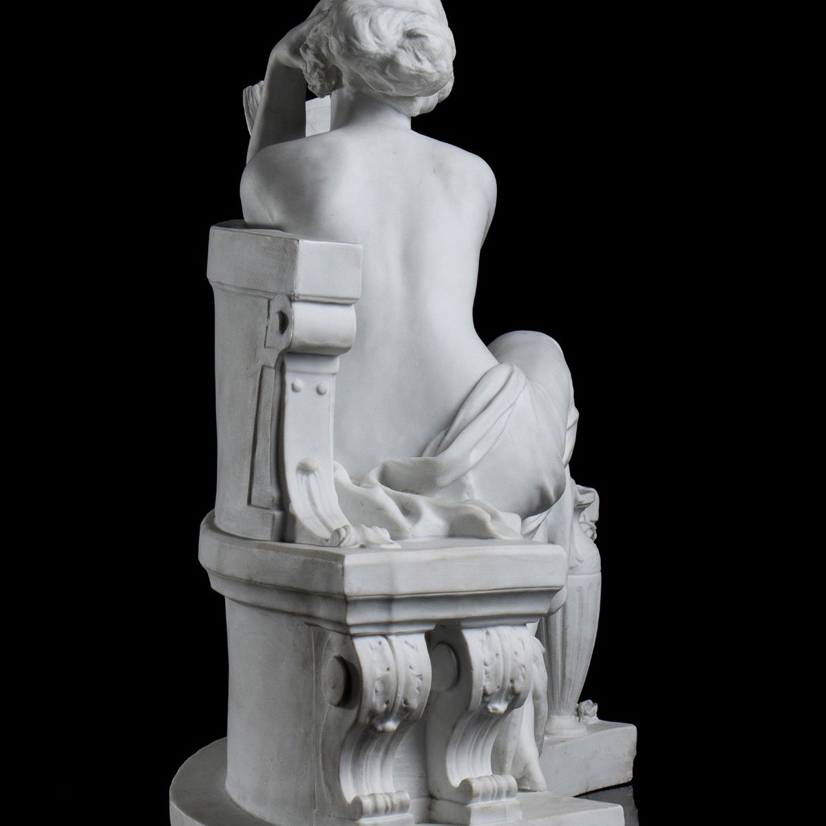 Statua in Biscuit - Francia, XIX Secolo, Firmata Louis Carier Belleuse (1848-1913)
