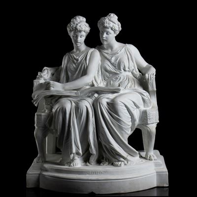 Statua in Biscuit - Francia, XIX Secolo