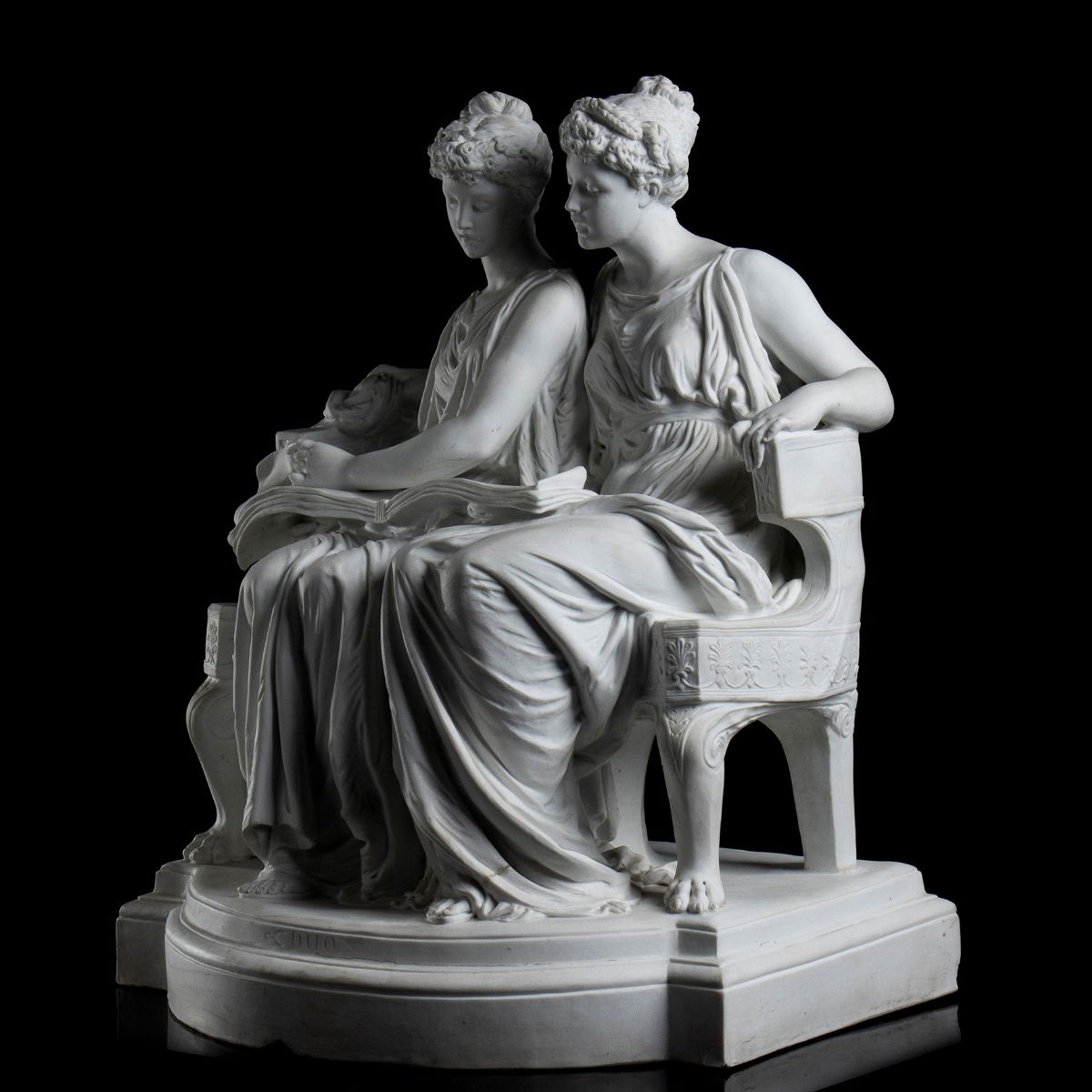 Statua in Biscuit - Francia, XIX Secolo