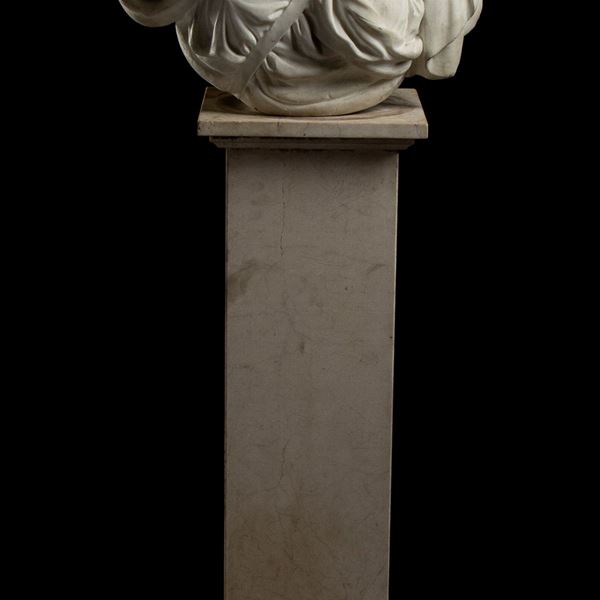 Louis XVI marble bust - Italy, 18th century