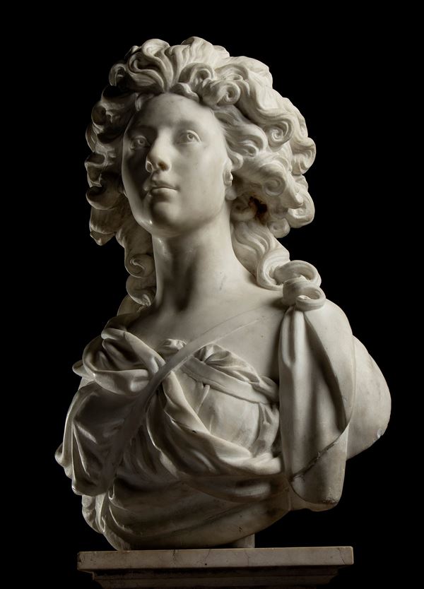 Sold at Auction: FRENCH 1880 MARBLE BUST OF A WOMEN