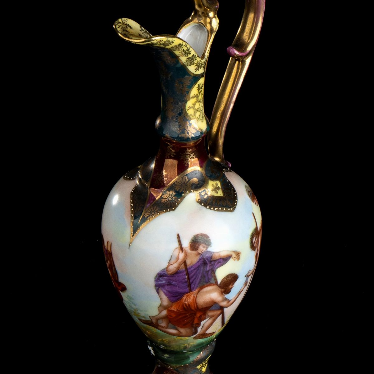 Versatoio Neoclassico con Piatto in Porcellana - Vienna, 1880 Circa