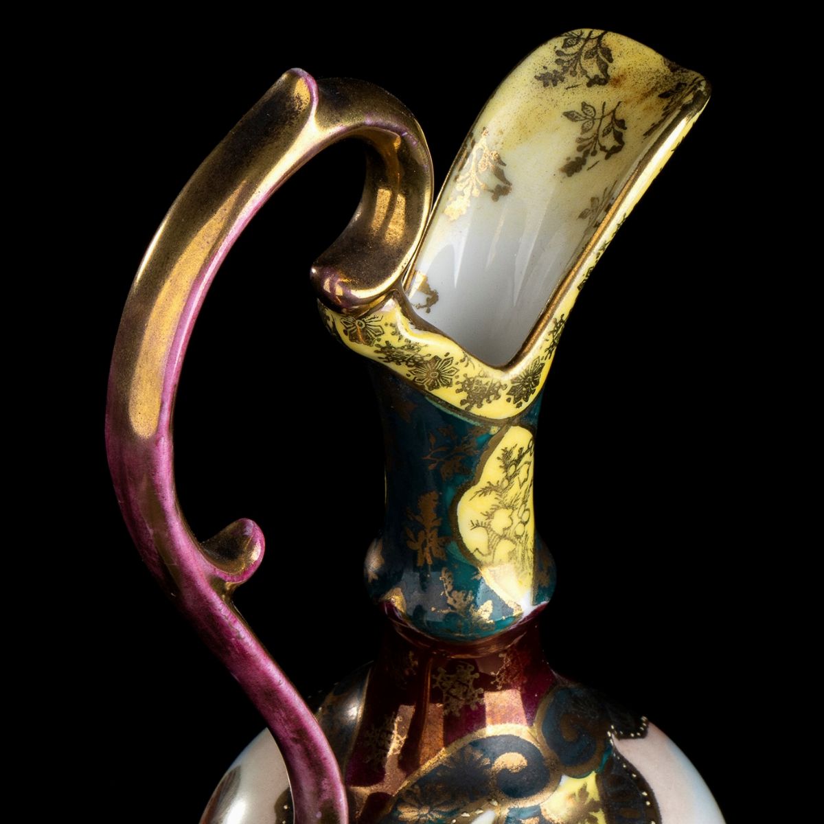 Versatoio Neoclassico con Piatto in Porcellana - Vienna, 1880 Circa