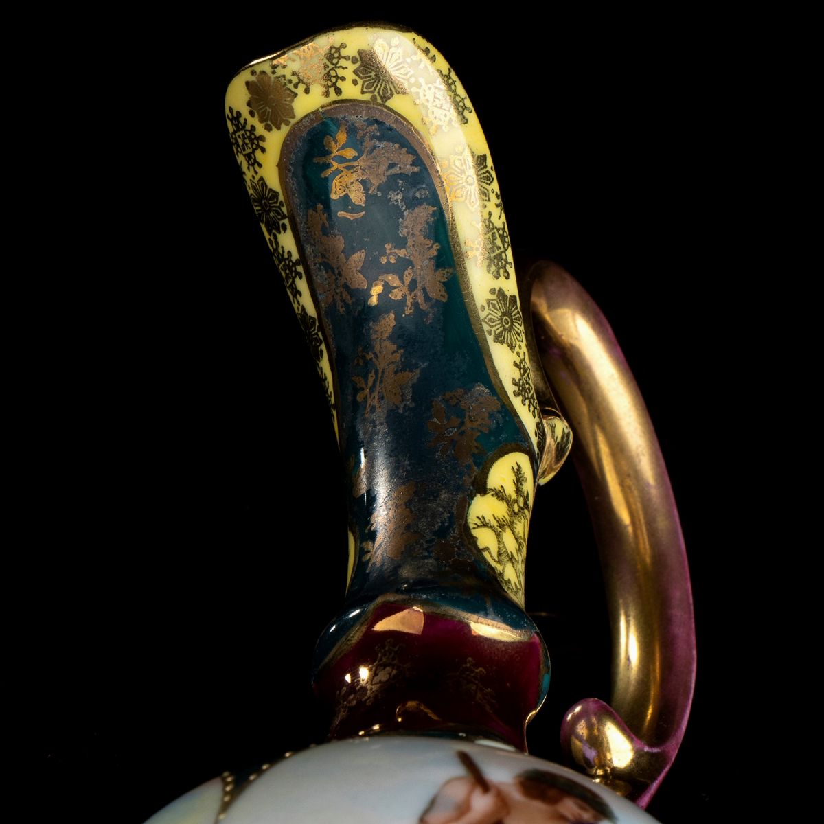 Versatoio Neoclassico con Piatto in Porcellana - Vienna, 1880 Circa