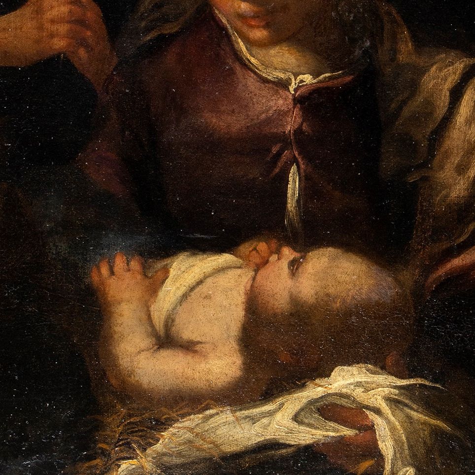 Sacra Famiglia con San Giovannino - Scuola Genovese del XVIII Secolo