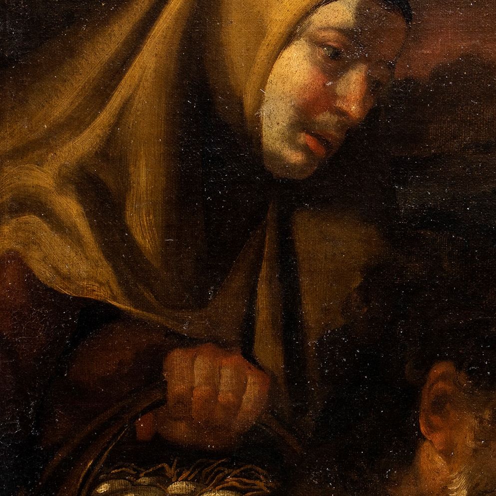 Sacra Famiglia con San Giovannino - Scuola Genovese del XVIII Secolo