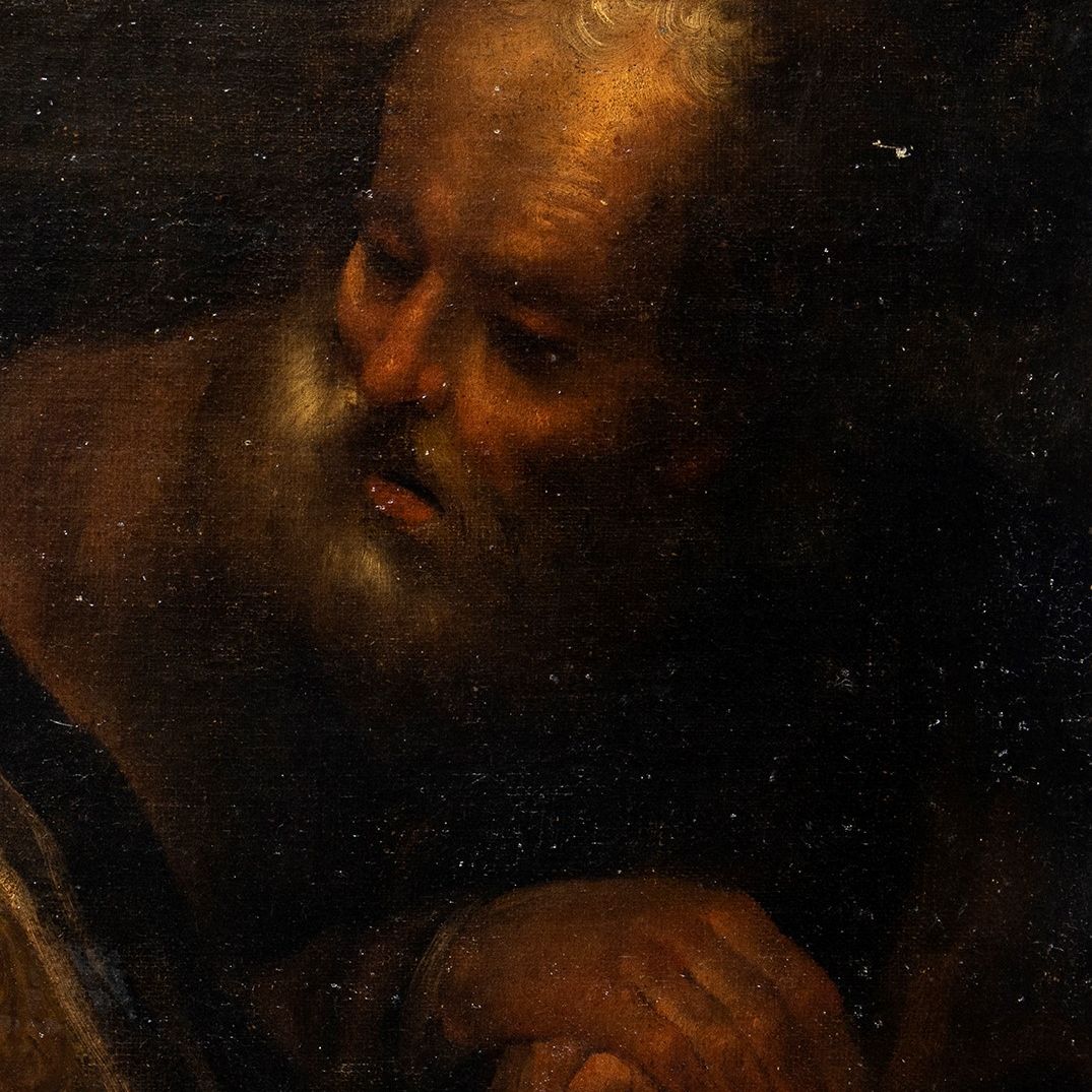 Sacra Famiglia con San Giovannino - Scuola Genovese del XVIII Secolo