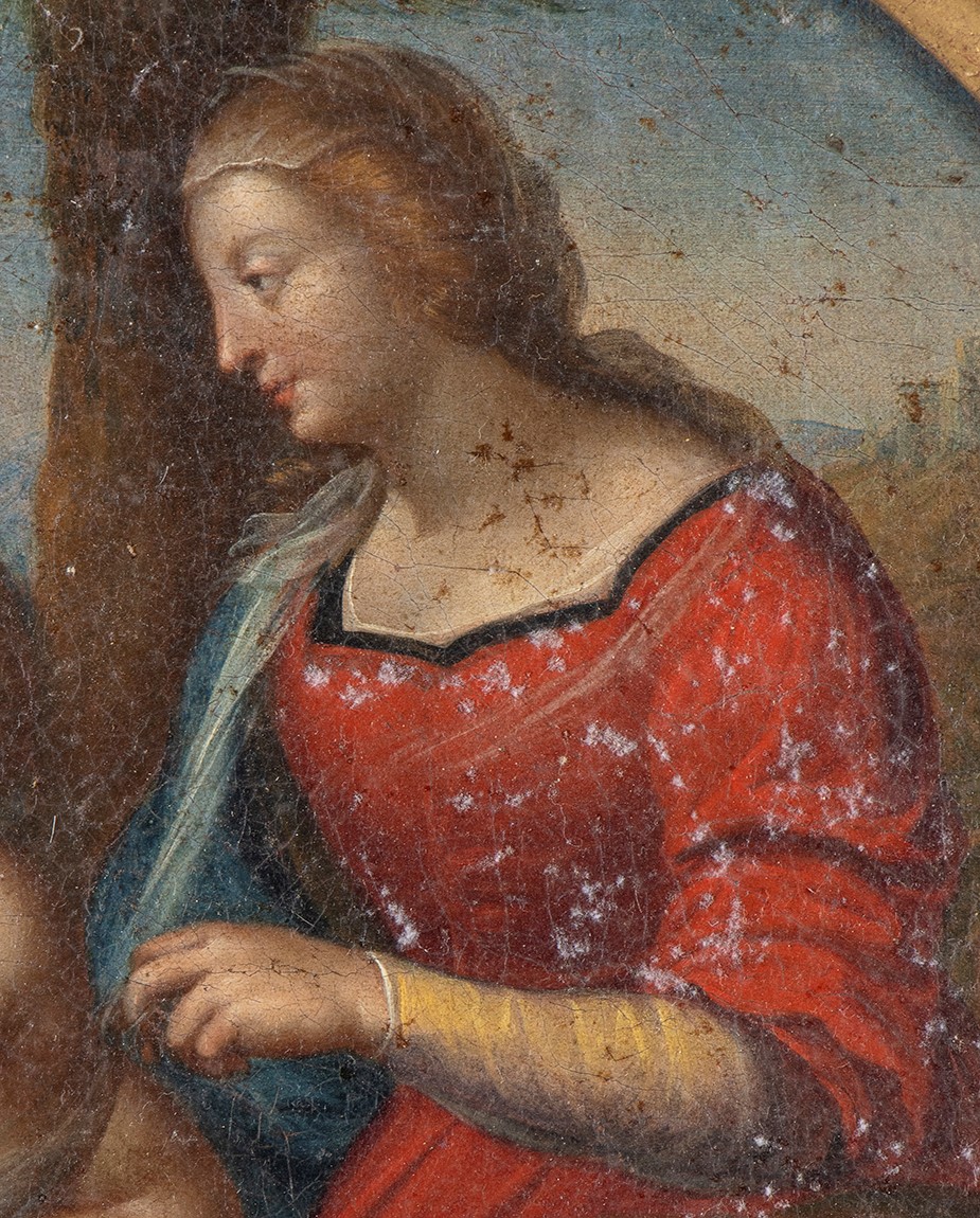 Sacra Famiglia con Palma - Copia da Raffaello, XVIII Secolo