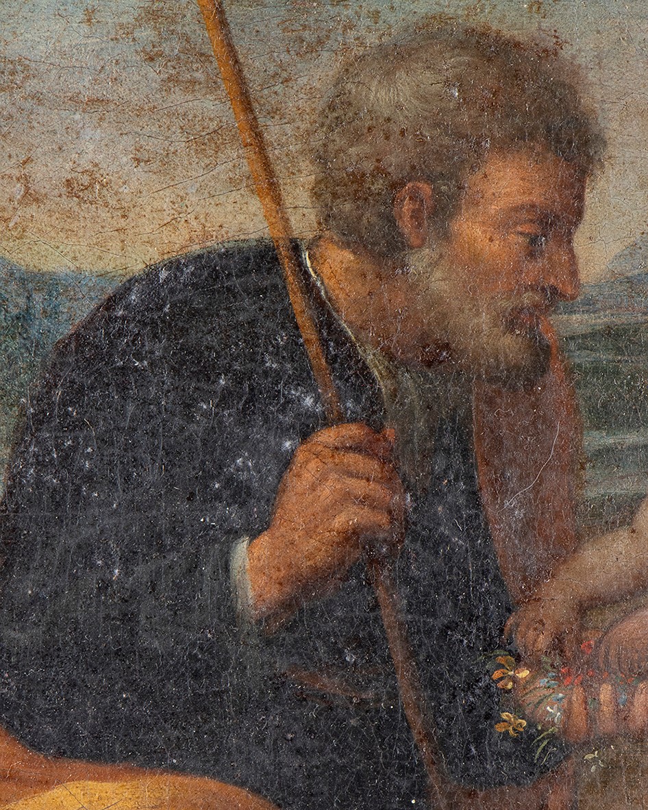Sacra Famiglia con Palma - Copia da Raffaello, XVIII Secolo