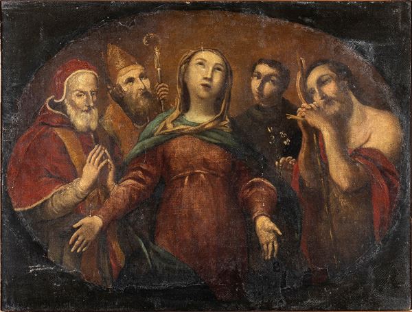 Virgin Mary and Saints - Italy, 18th century