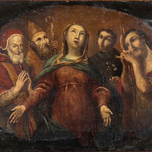Virgin Mary and Saints - Italy, 18th century